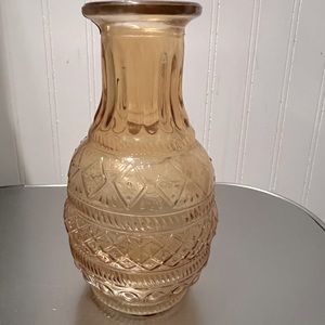 Amber colored glass buy vase